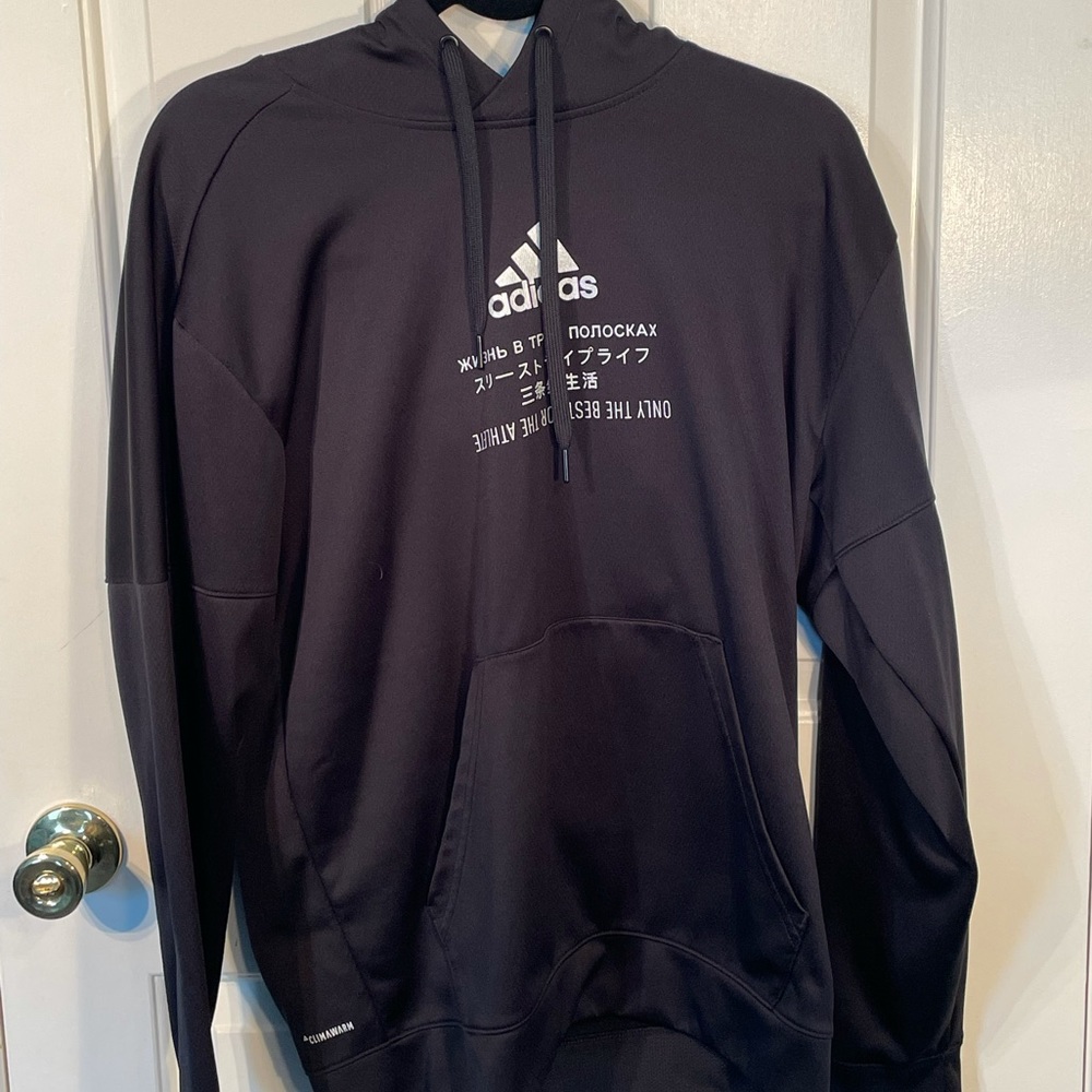Black Adidas hoodie size large